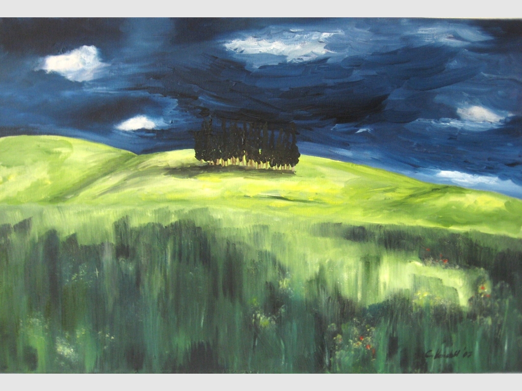 Tuscany, oil on canvas 40x60cm